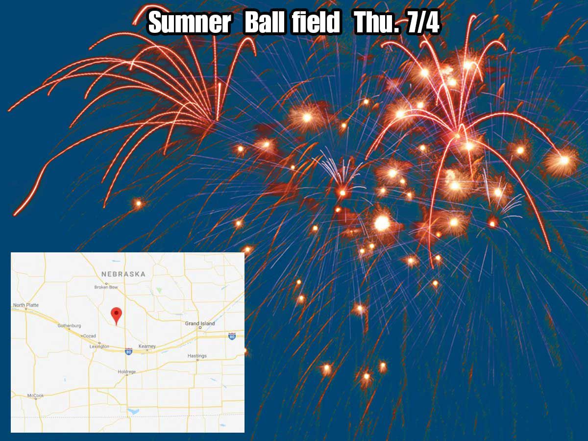 Sumner fireworks July 4, 2019